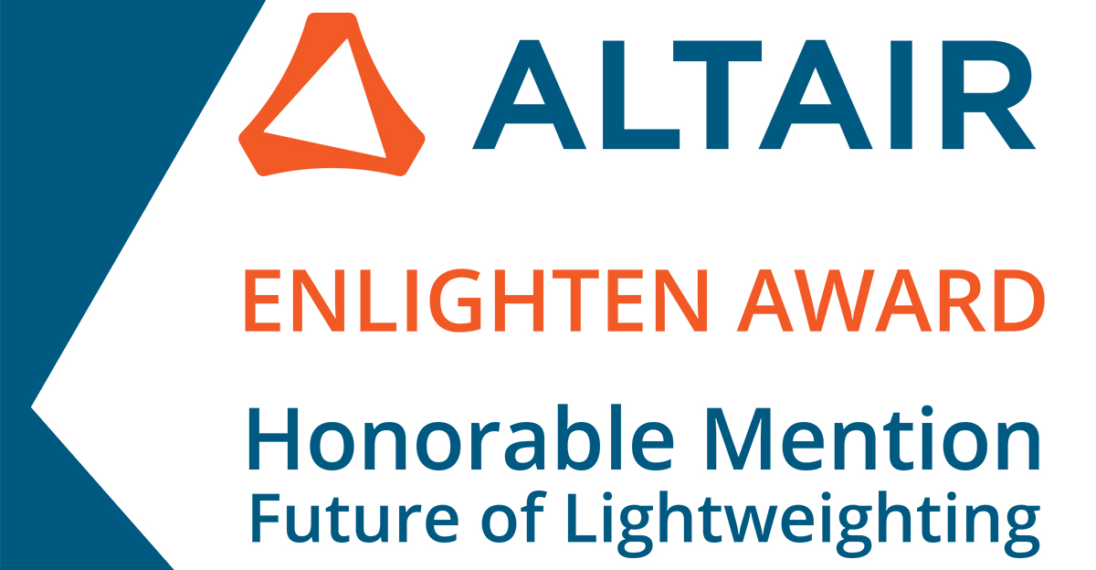 Auto/Steel Partnership and Michigan Technological University Given Honorable Mention for the 2023 Altair Enlighten Award Future of Lightweighting Category
